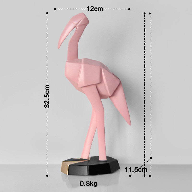 Nordic Creative Flamingo Decoration Resin Crafts