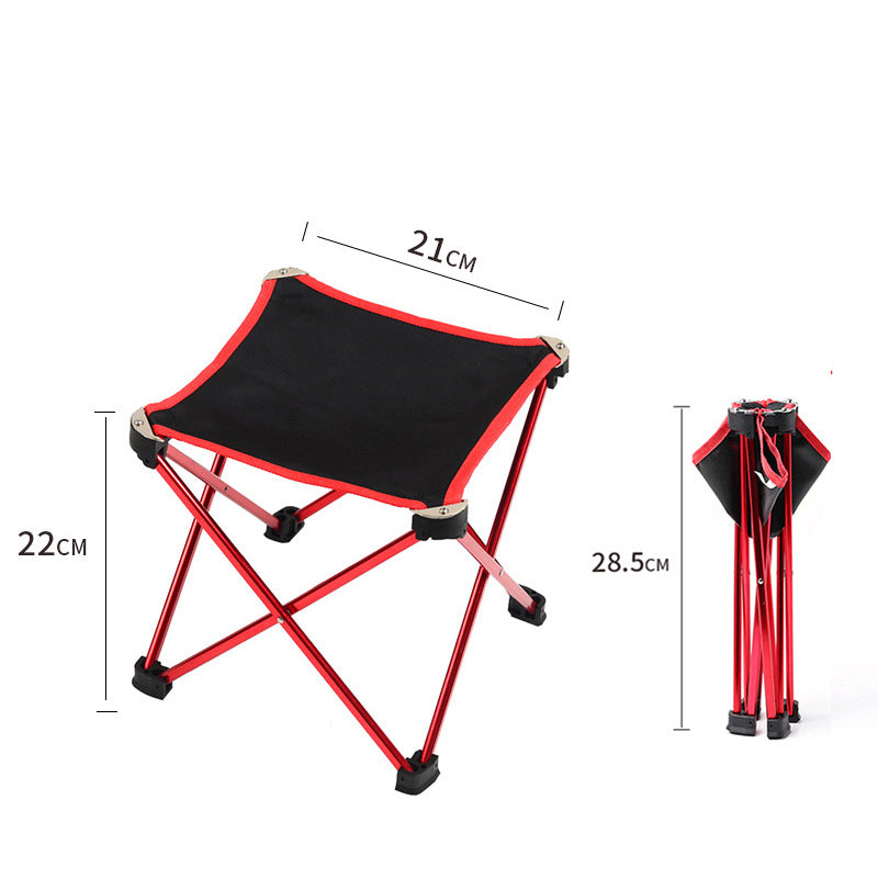 Folding Small Stool Bench Portable Outdoor Maza Ultralight Subway Train Travel Chairs Line Up