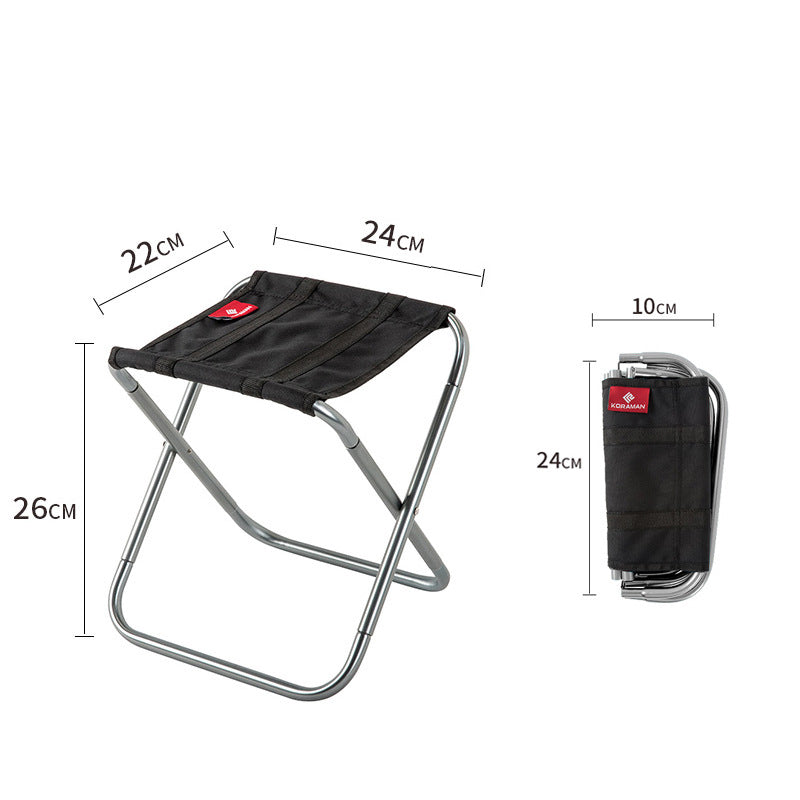 Folding Small Stool Bench Portable Outdoor Maza Ultralight Subway Train Travel Chairs Line Up