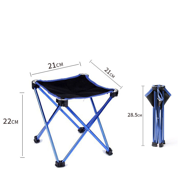 Folding Small Stool Bench Portable Outdoor Maza Ultralight Subway Train Travel Chairs Line Up