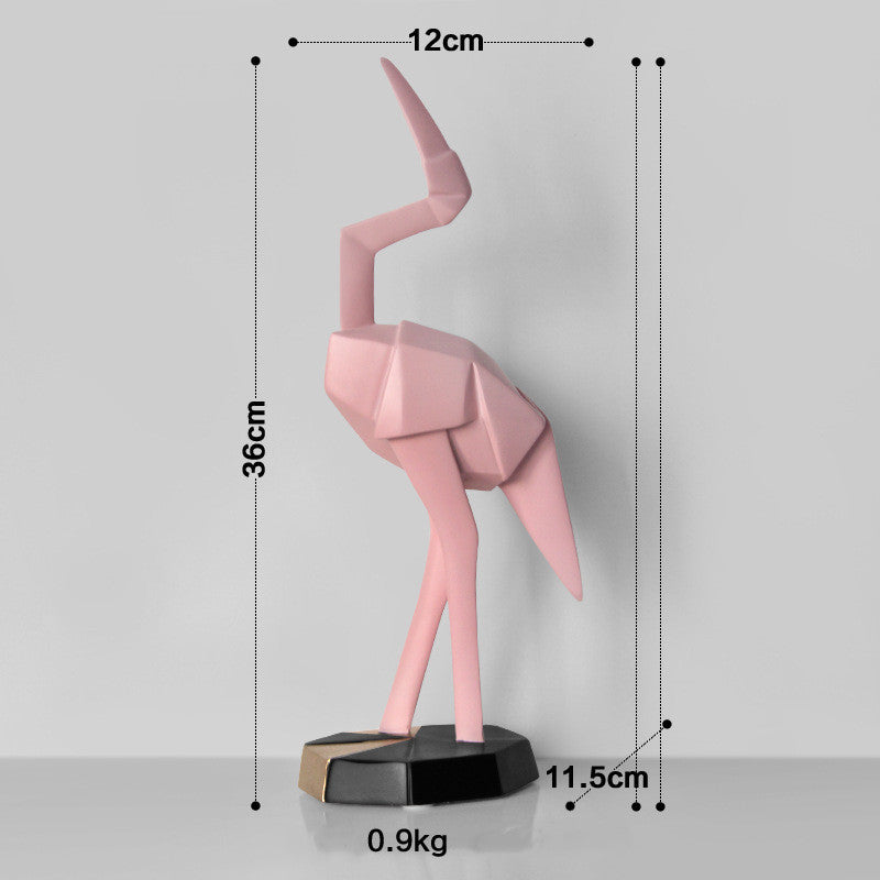 Nordic Creative Flamingo Decoration Resin Crafts