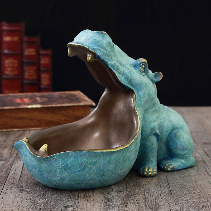 Nordic creative hippo storage box