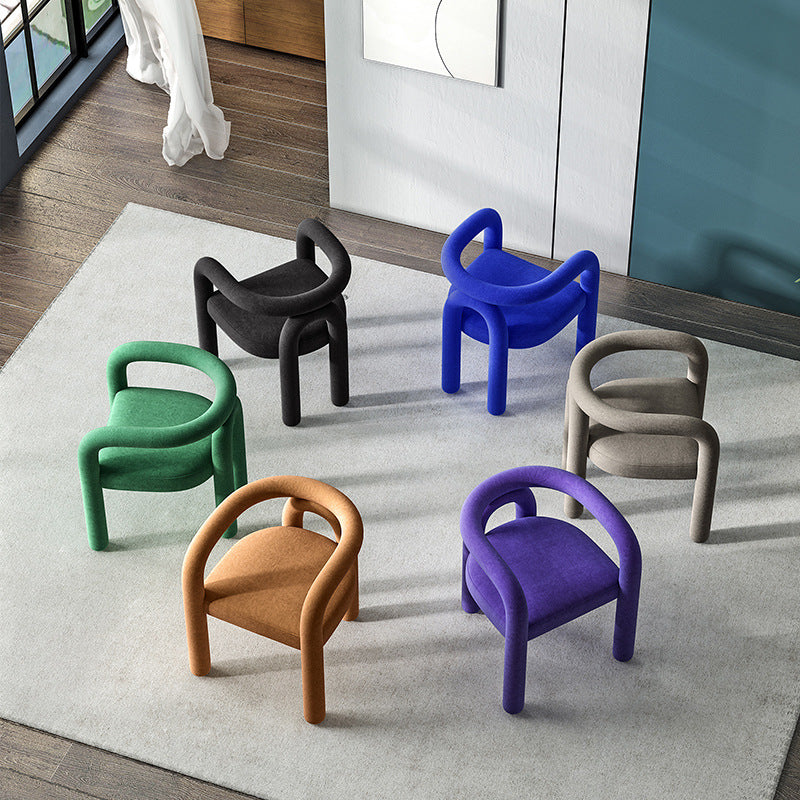 Simple Modern Creative Special-shaped Elbow Armchair