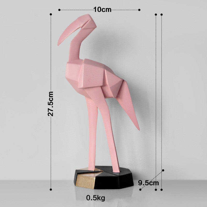 Nordic Creative Flamingo Decoration Resin Crafts