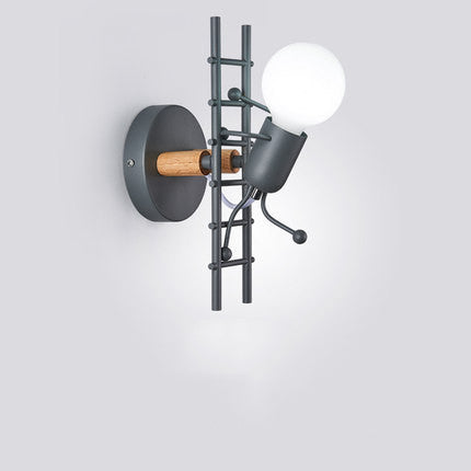 Creative ladder shape of Nordic macaron wall lamp