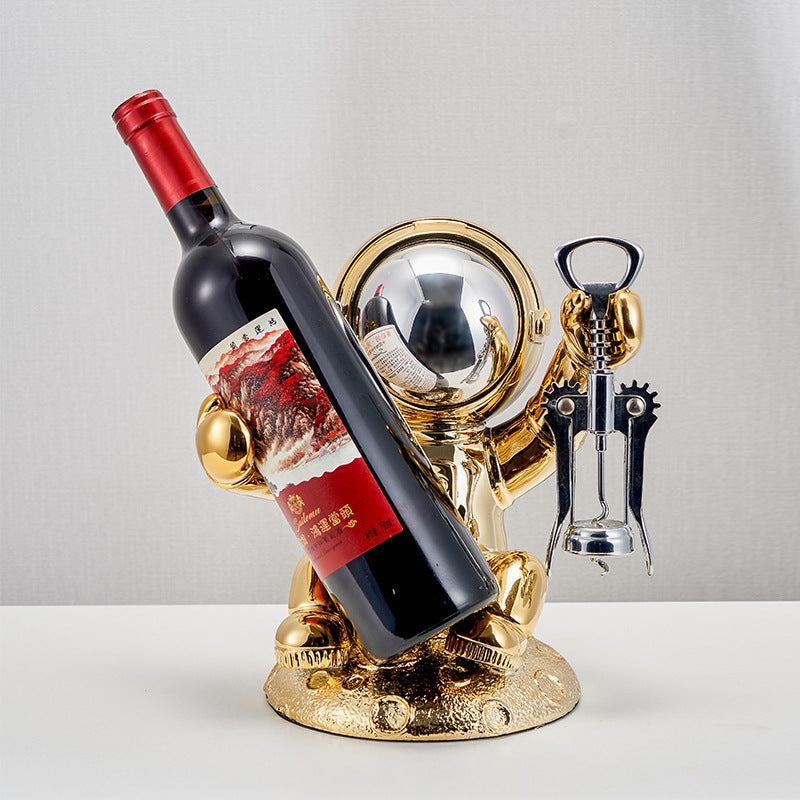 Nordic Luxury Astronaut Wine Rack