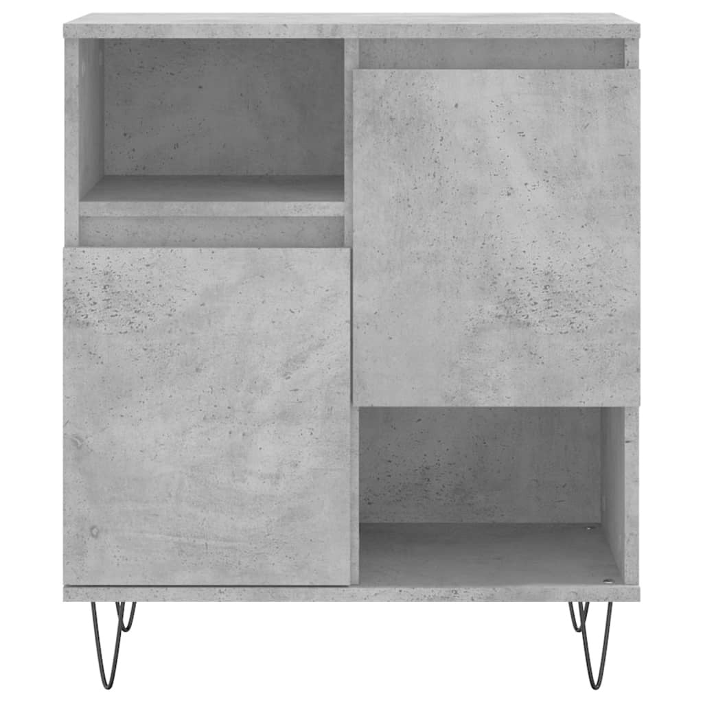 vidaXL Sideboards 2 pcs Concrete Grey Engineered Wood