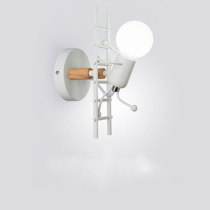 Creative ladder shape of Nordic macaron wall lamp