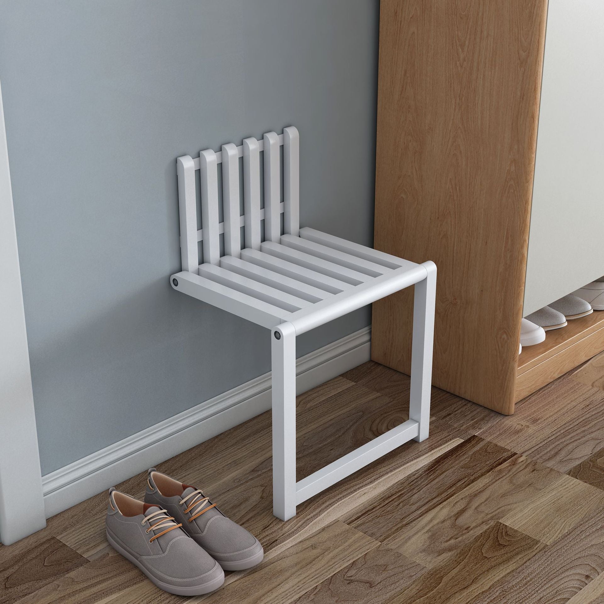 White Wall folding chair 