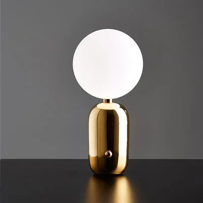 Nordic Design Modern Creative Bedroom Bedside Ball golden Table Lamp Simple Fashion Study Room Glass Desk Lamp for living room