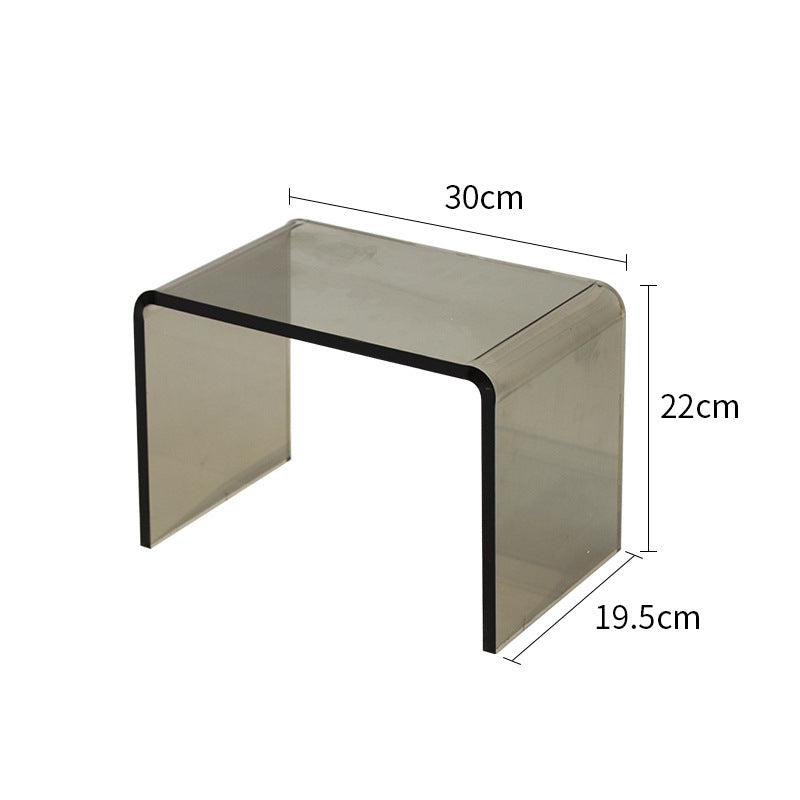 Transparent Acrylic U-shaped Stool Low Stool Minimalist Creative Bathroom