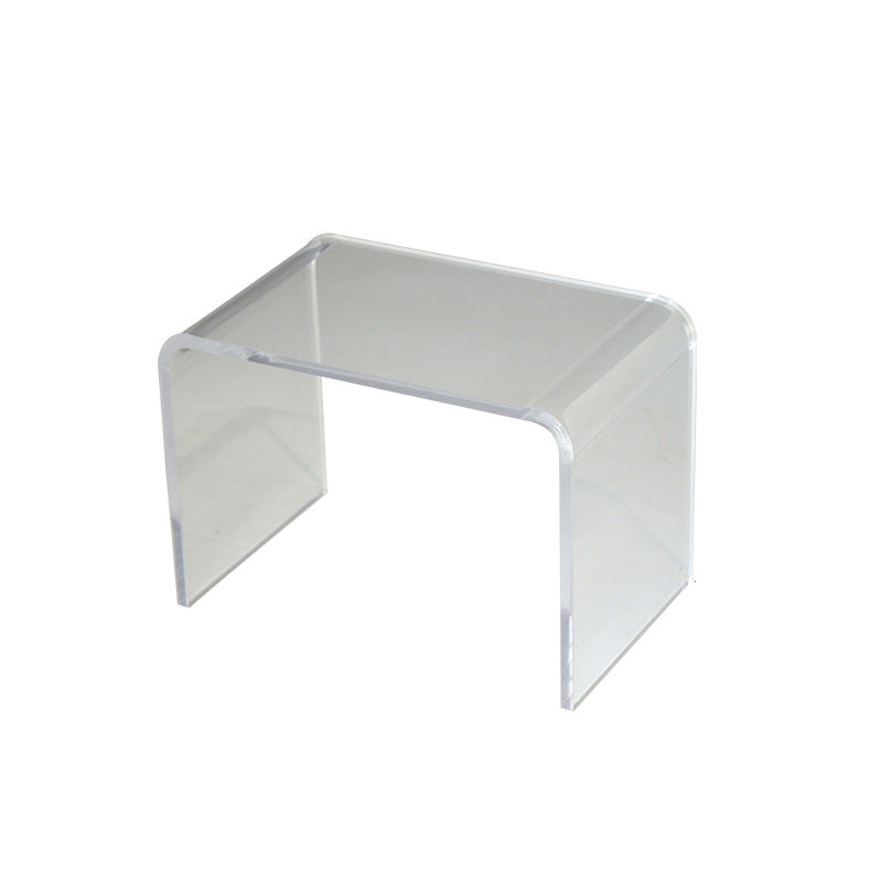 Transparent Acrylic U-shaped Stool Low Stool Minimalist Creative Bathroom