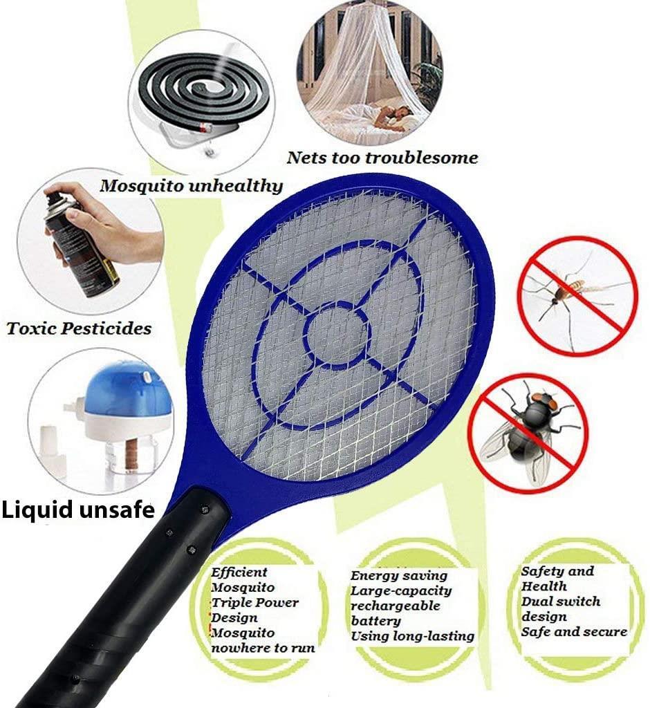 Bug Zapper Electric Fly Mosquito Swatter Instant Insect Wasp Pest Killer Racket