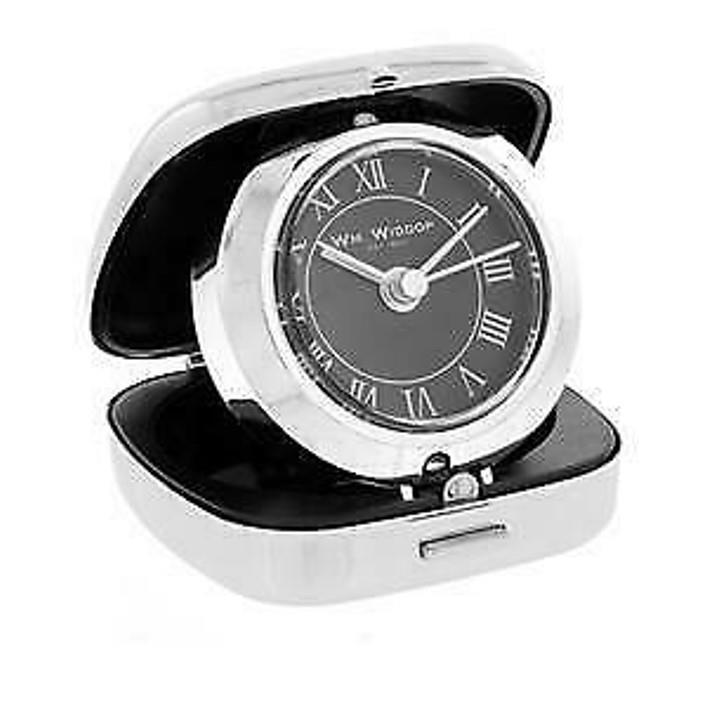 Widdop metal travel alarm clock 9726