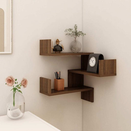 Wall Corner Shelf Brown Oak 40x40x50 cm Engineered Wood