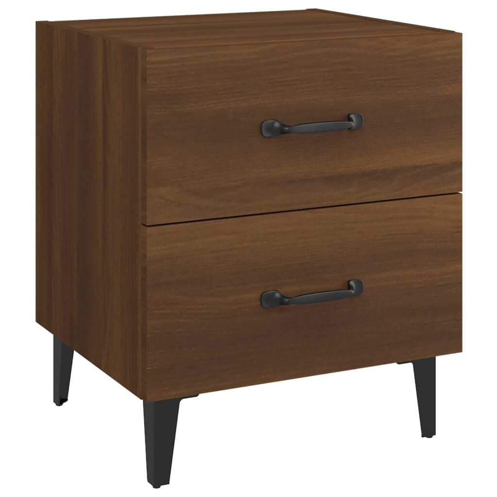 Bedside Cabinet Brown Oak 40x35x47.5 cm