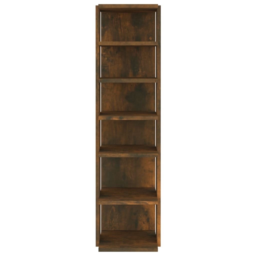 Shoe Rack Smoked Oak 25x27x102 cm Engineered Wood