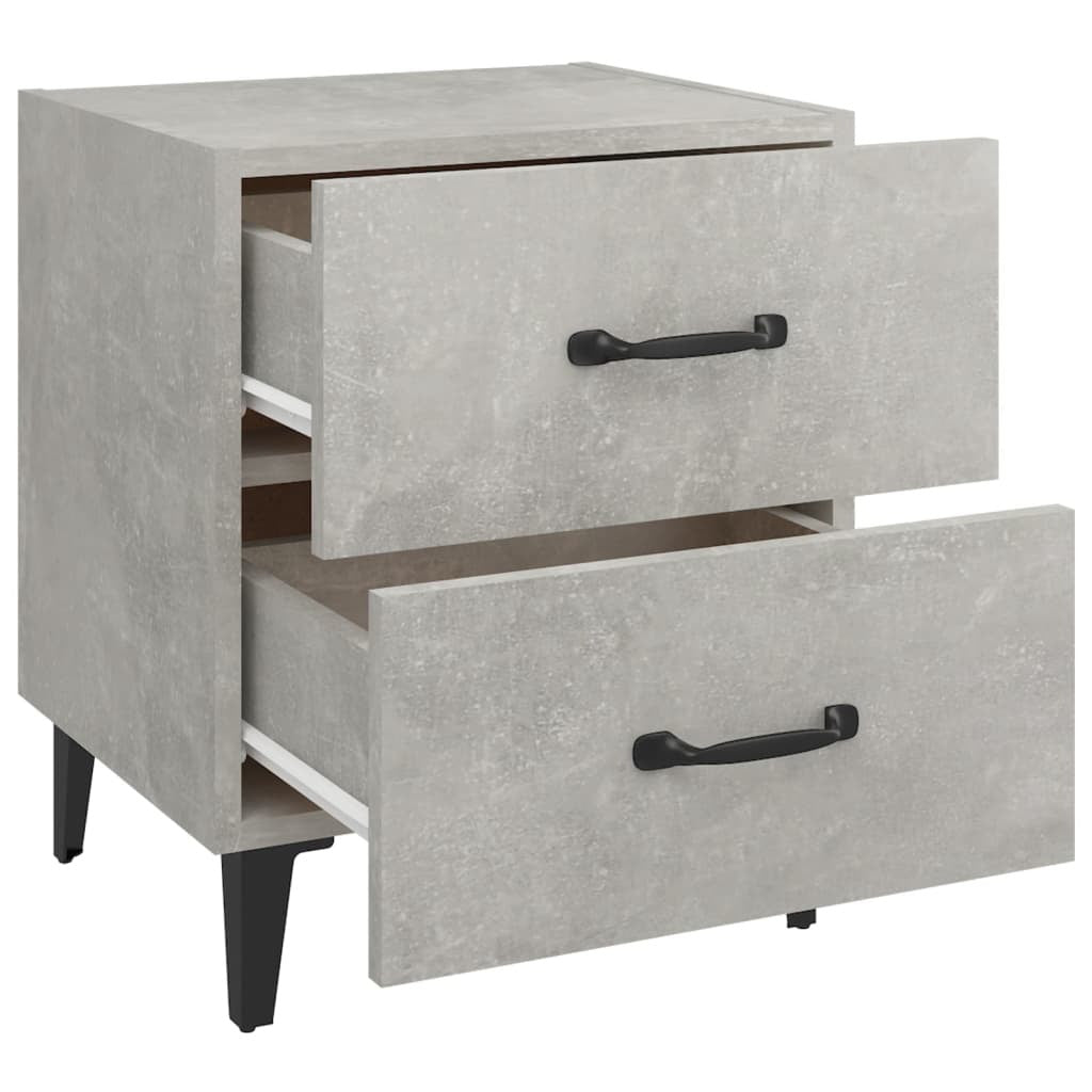 Bedside Cabinet Concrete Grey 40x35x47.5 cm