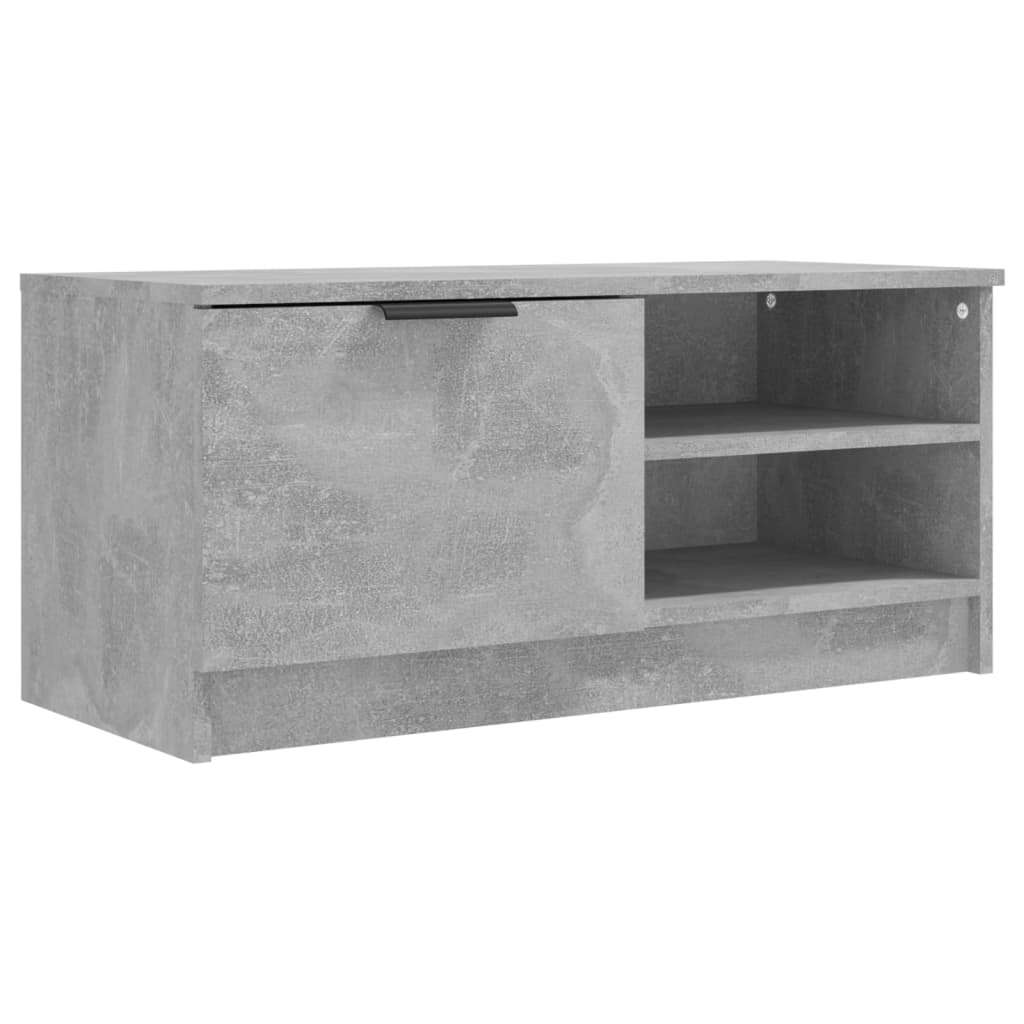 TV Cabinet Concrete Grey 80x35x36.5 cm Engineered Wood