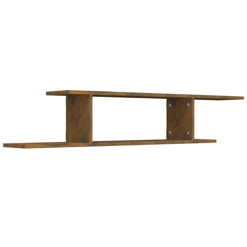 Wall-Mounted TV Shelf Smoked Oak 125x18x23 cm Engineered Wood