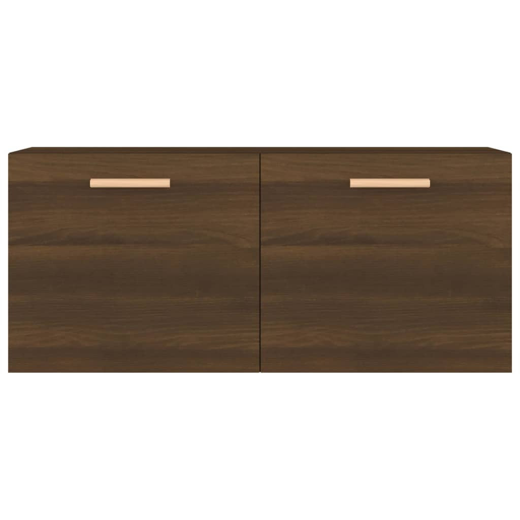 Wall Cabinet Brown Oak 80x35x36.5 cm Engineered Wood