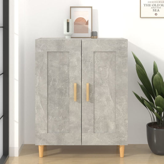 Sideboard Concrete Grey 69.5x34x90 cm Engineered Wood