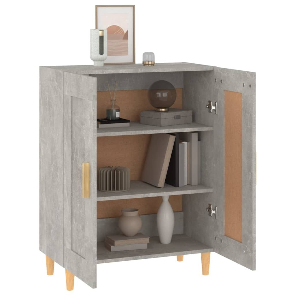 Sideboard Concrete Grey 69.5x34x90 cm Engineered Wood