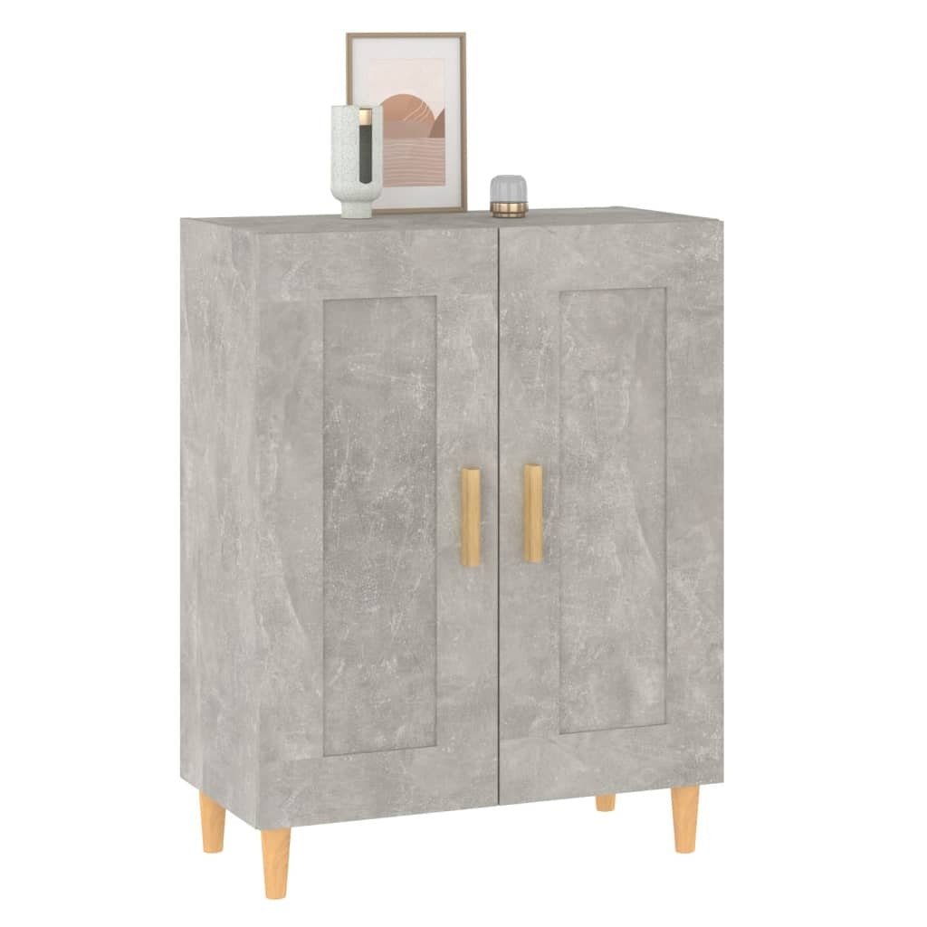 Sideboard Concrete Grey 69.5x34x90 cm Engineered Wood