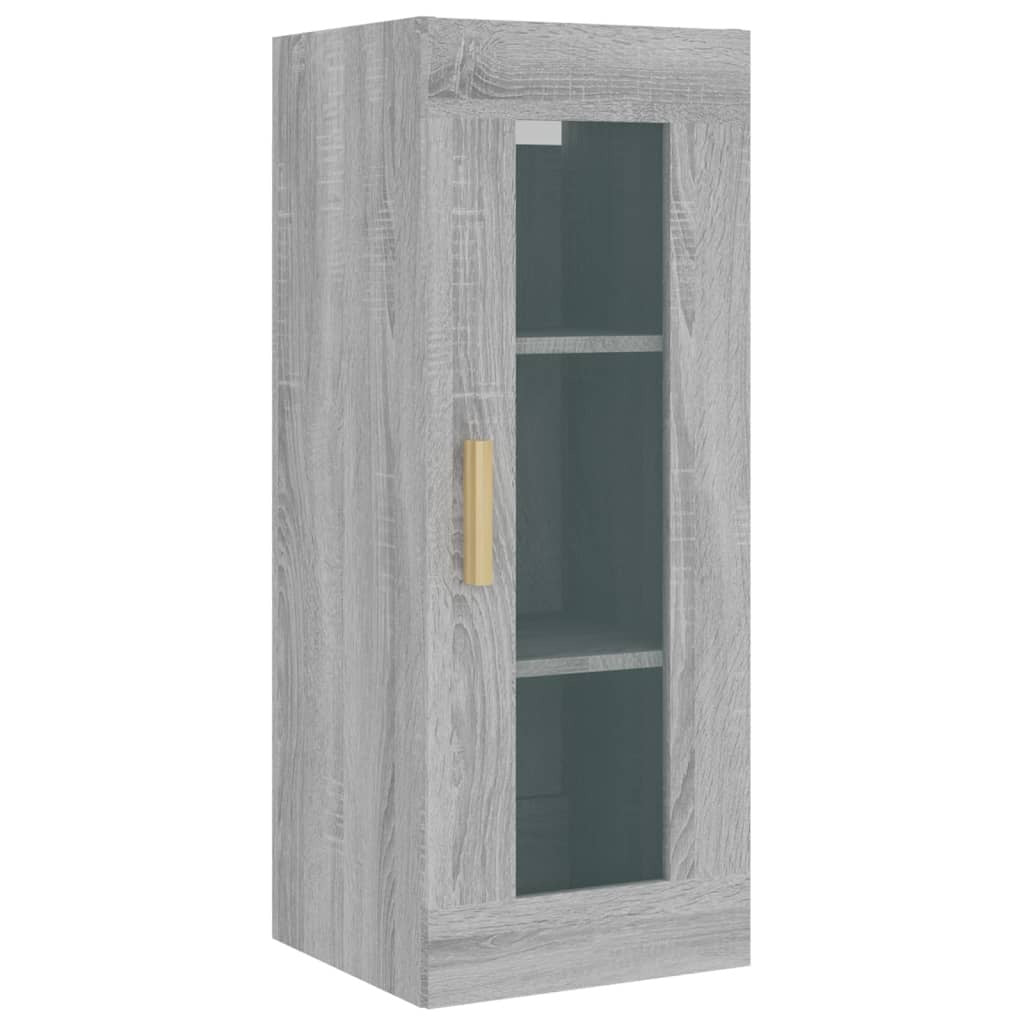 Hanging Wall Cabinet Grey Sonoma 34.5x34x90 cm