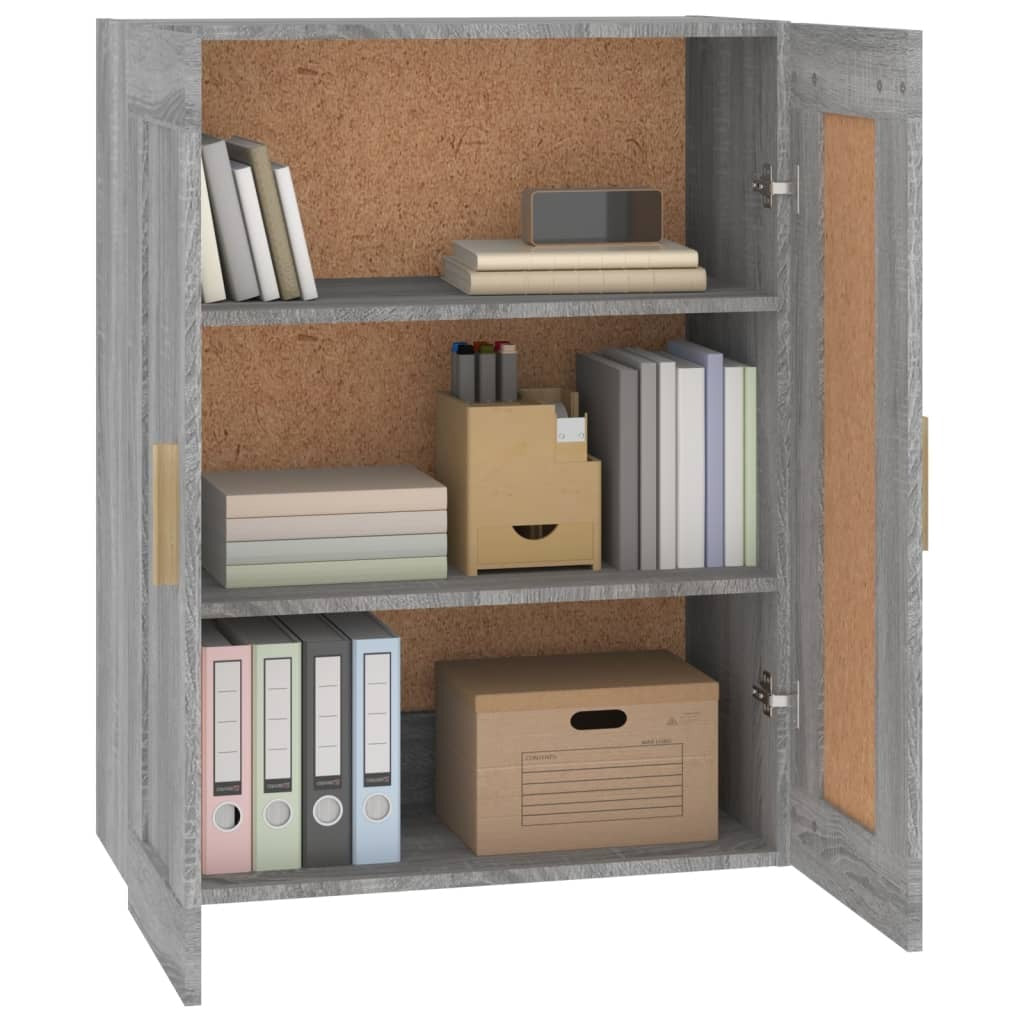 Wall Cabinet Grey Sonoma 69.5x32.5x90 cm Engineered Wood