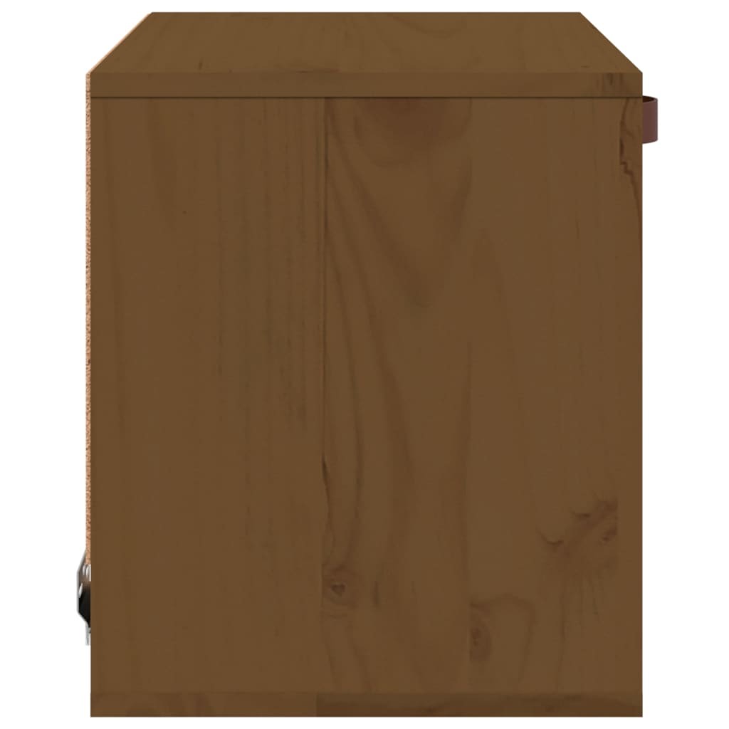 Wall Cabinet Honey Brown 40x30x35 cm Solid Wood Pine