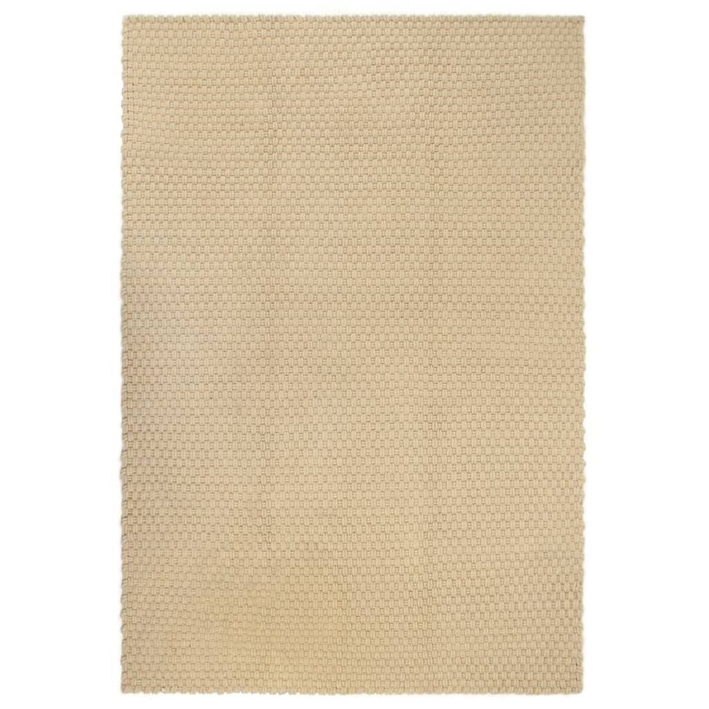 Rug Rectangular Natural 80x160 cm Cotton