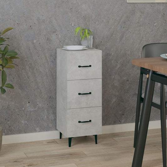 Sideboard Concrete Grey 34.5x34x90 cm Engineered Wood