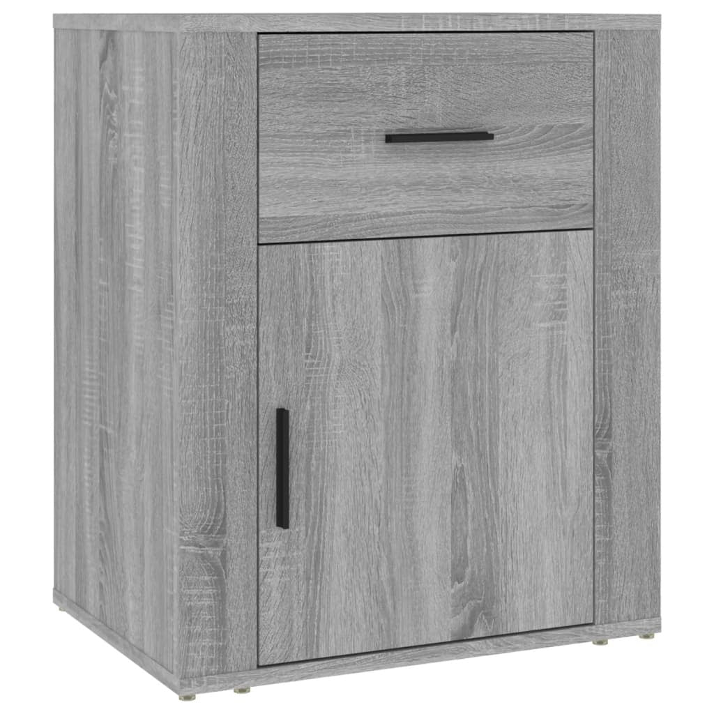 Bedside Cabinet Grey Sonoma 50x36x60 cm Engineered Wood