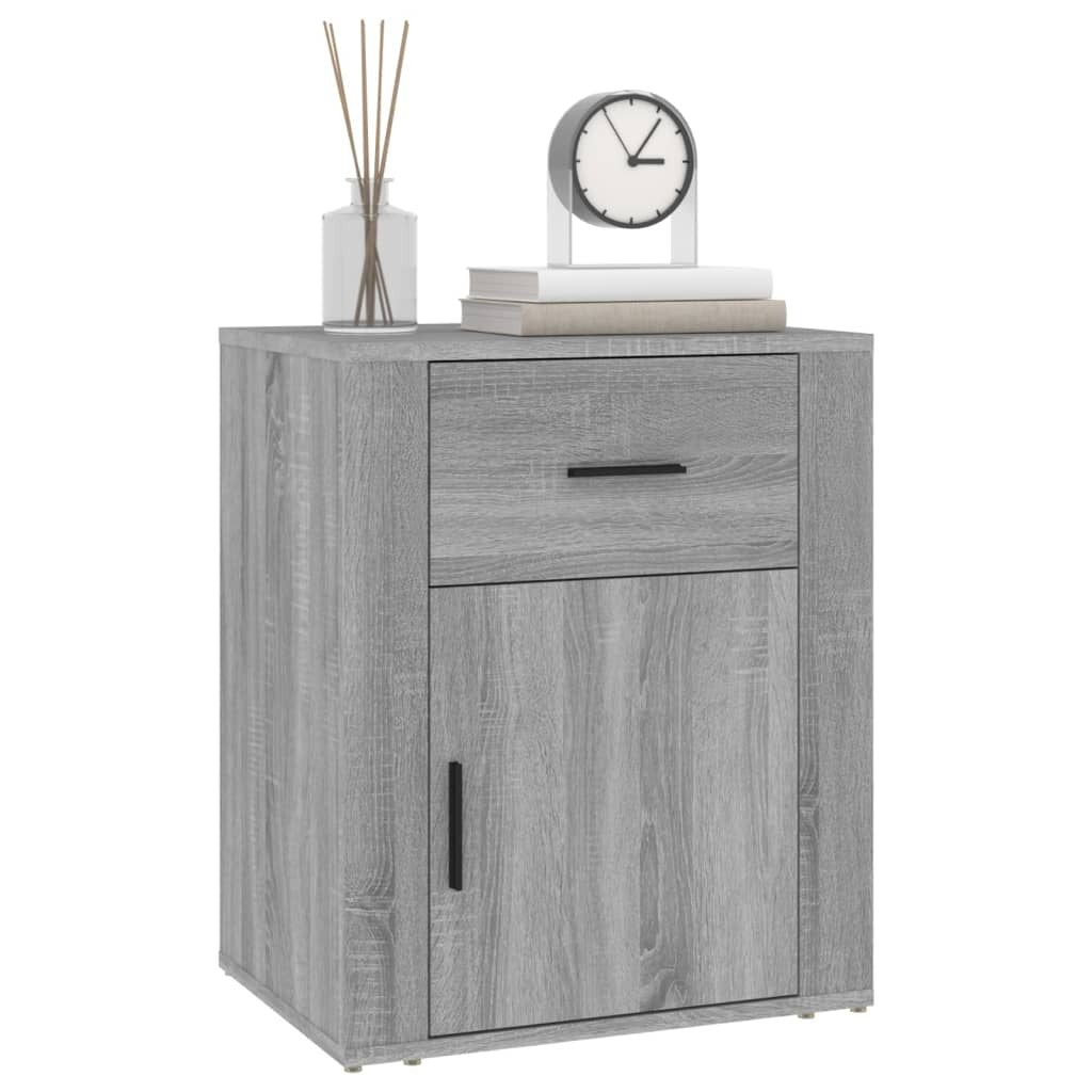 Bedside Cabinet Grey Sonoma 50x36x60 cm Engineered Wood