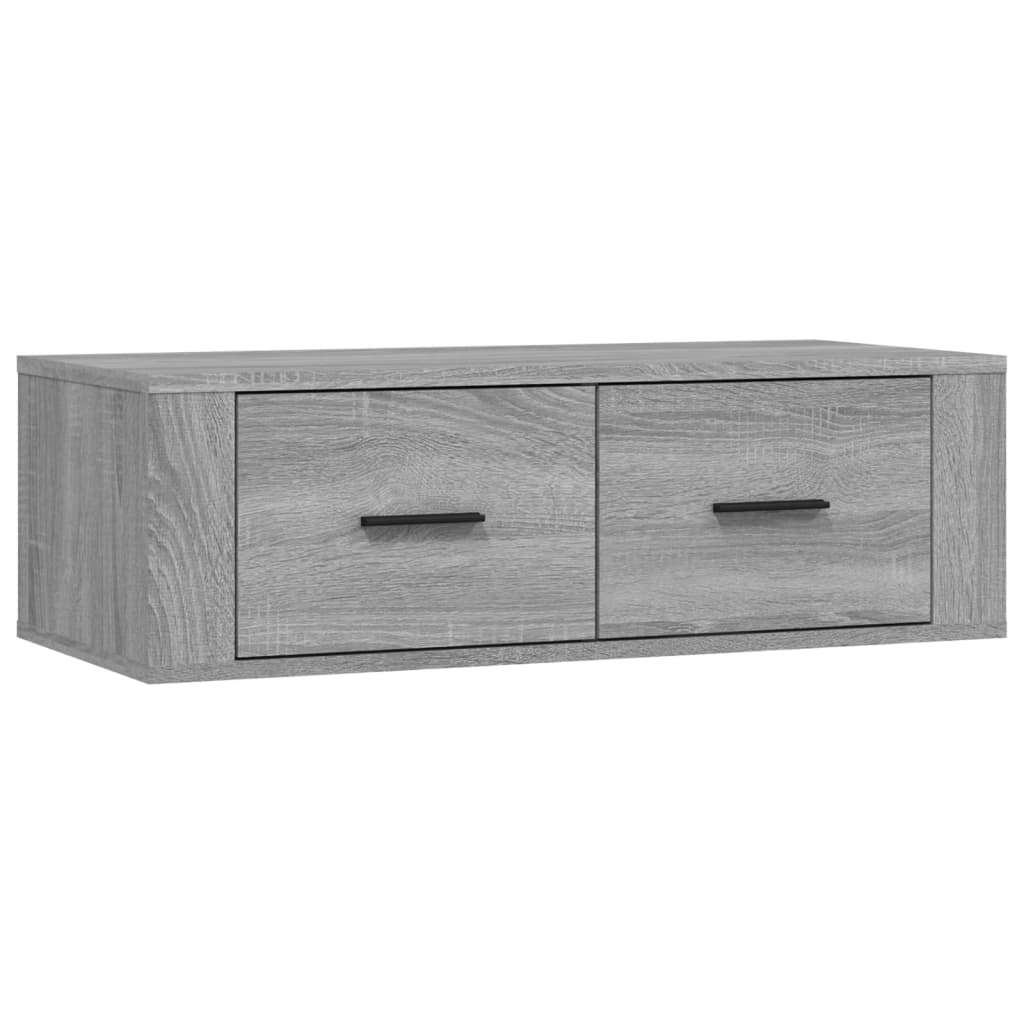 Hanging TV Cabinet Grey Sonoma 80x36x25 cm Engineered Wood