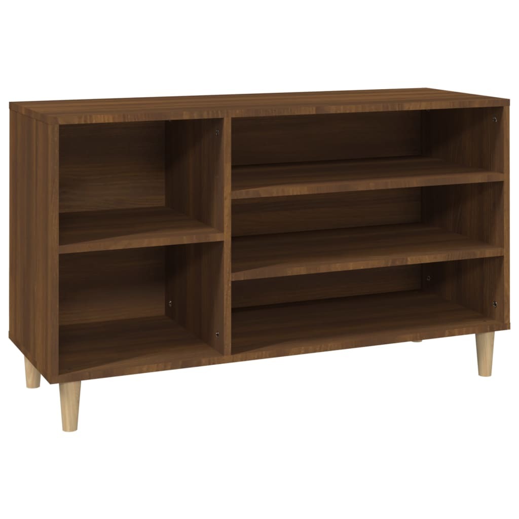 Shoe Cabinet Brown Oak 102x36x60 cm Engineered Wood