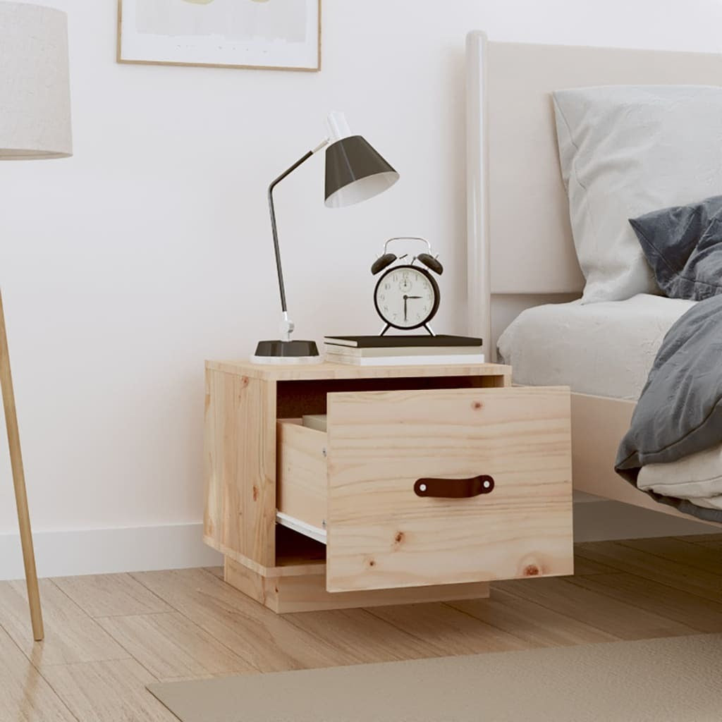 Bedside Cabinet 40x34x35 cm Solid Wood Pine