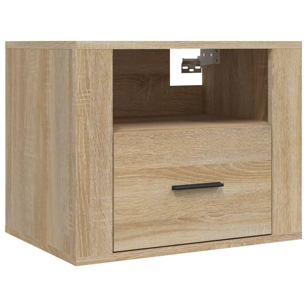 Wall-mounted Bedside Cabinet Sonoma Oak 50x36x40 cm