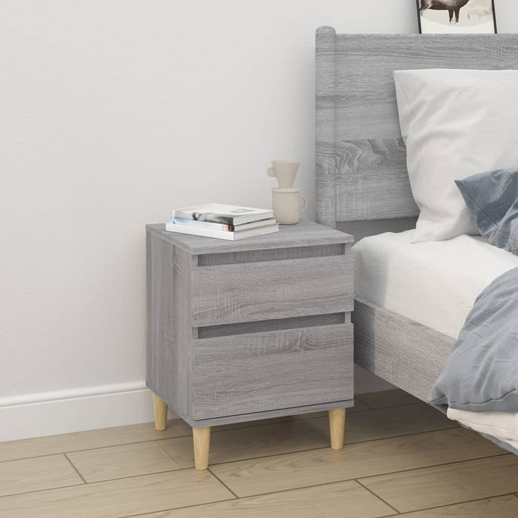 Bedside Cabinet Grey Sonoma 40x35x50 cm