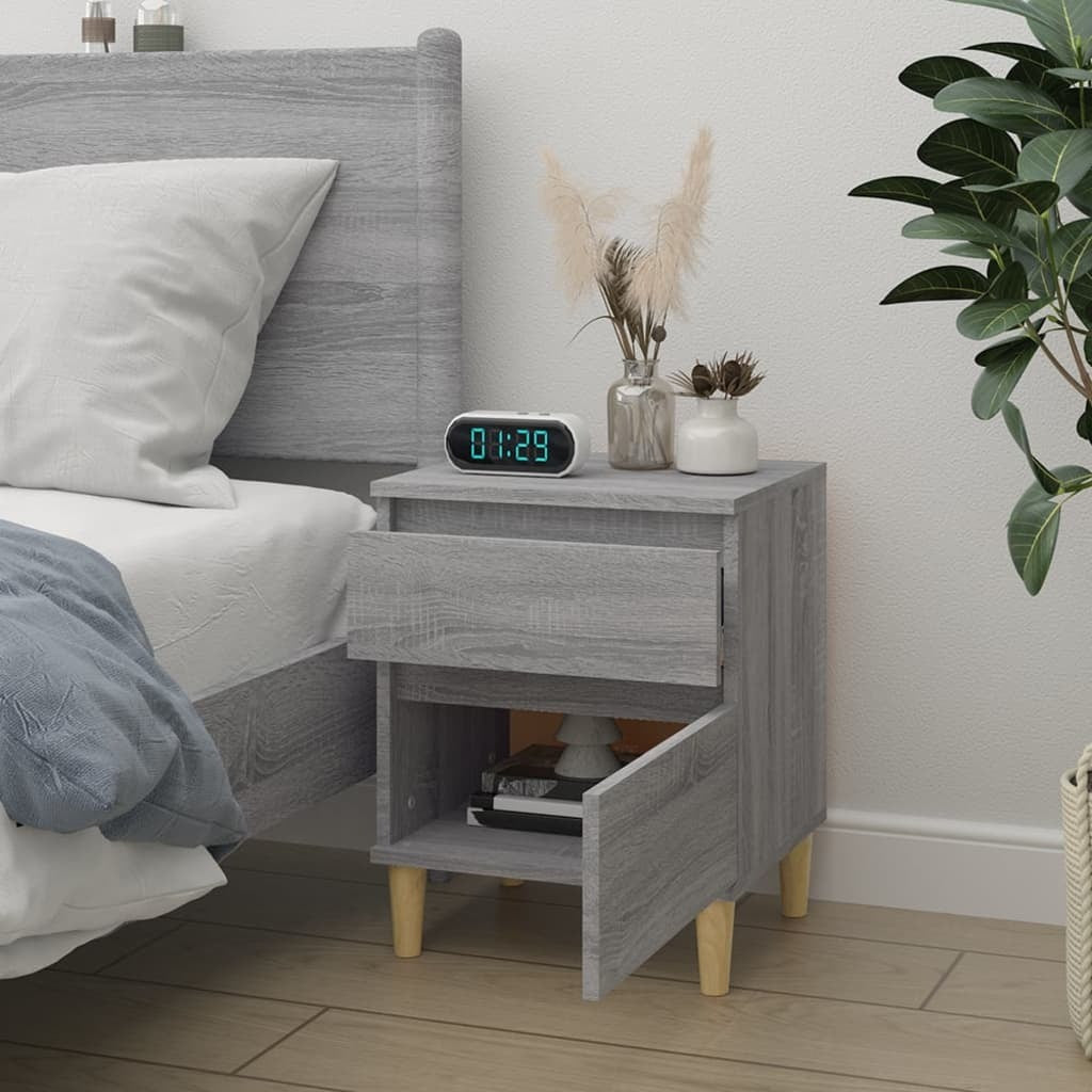 Bedside Cabinet Grey Sonoma 40x35x50 cm