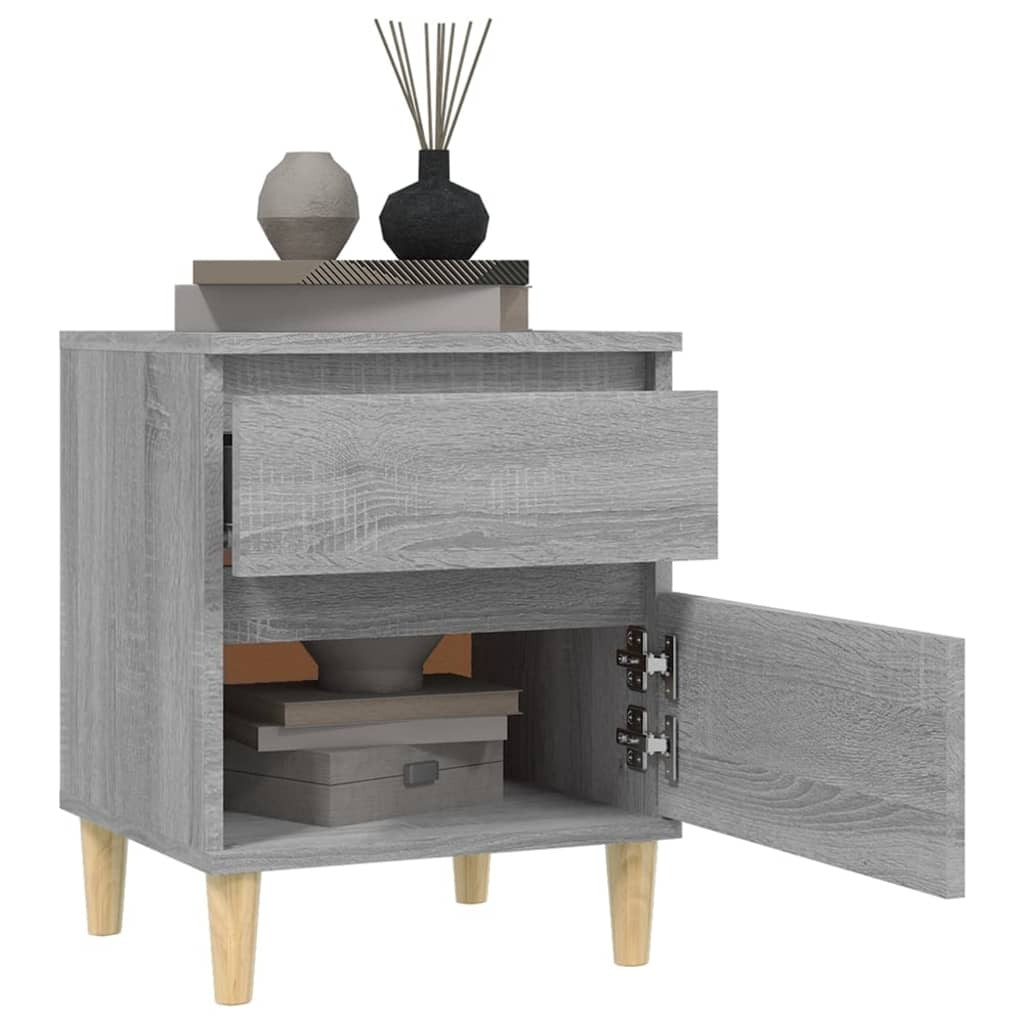 Bedside Cabinet Grey Sonoma 40x35x50 cm