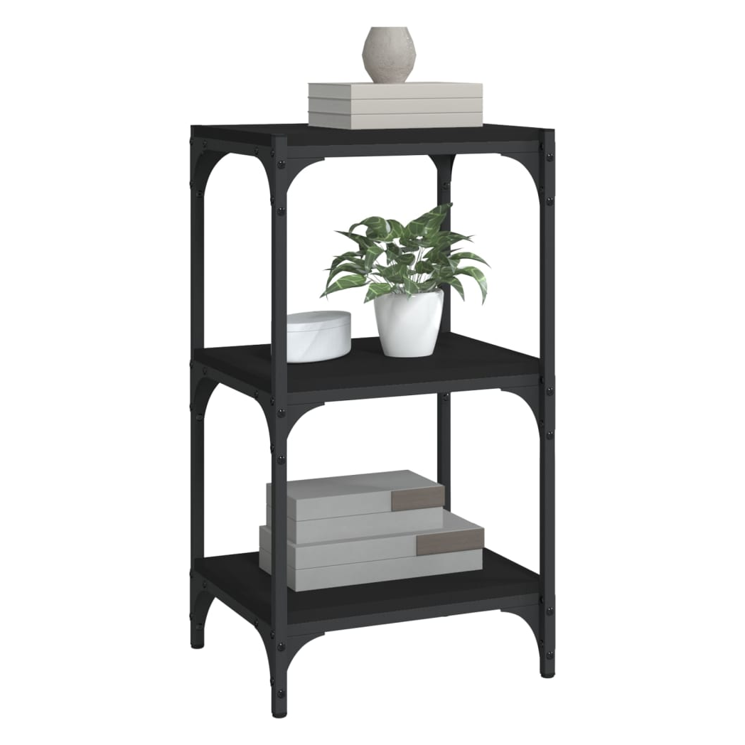 Book Cabinet Black 40x33x70.5 cm Engineered Wood and Steel