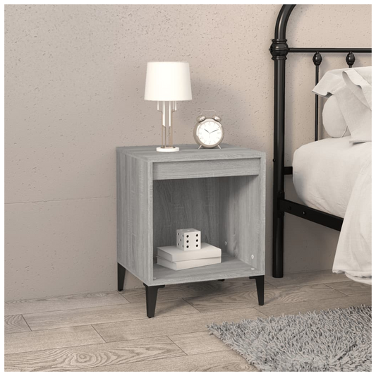 Bedside Cabinet Grey Sonoma 40x35x50 cm