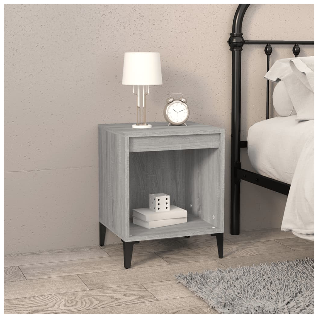 Bedside Cabinet Grey Sonoma 40x35x50 cm