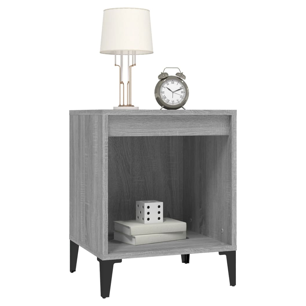 Bedside Cabinet Grey Sonoma 40x35x50 cm