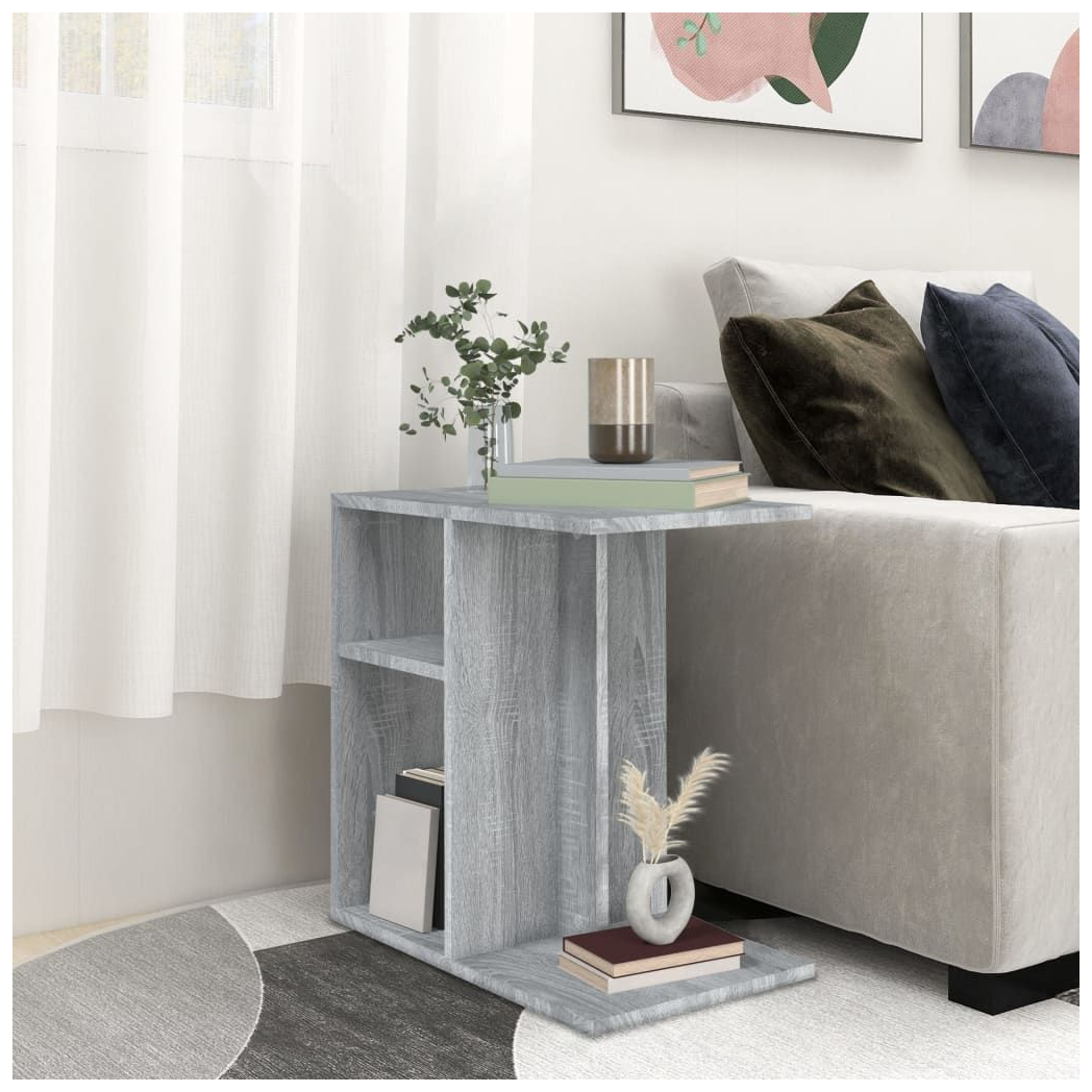 Side Table Grey Sonoma 50x30x50 cm Engineered Wood