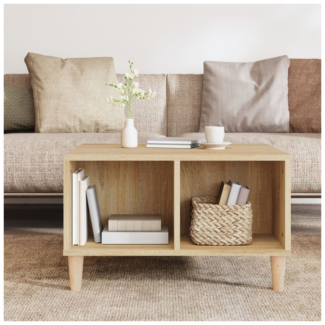 vidaXL Coffee Table Sonoma Oak 60x50x36.5 cm Engineered Wood