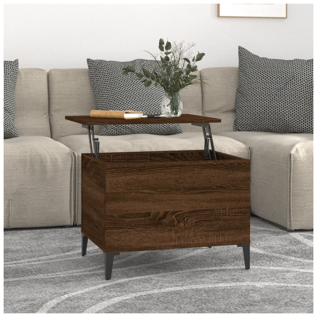 vidaXL Coffee Table Brown Oak 60x44.5x45 cm Engineered Wood