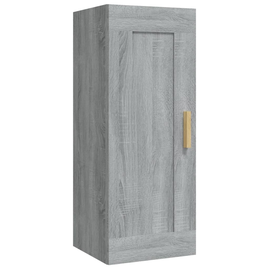 Wall Cabinet Grey Sonoma 35x34x90 cm Engineered Wood